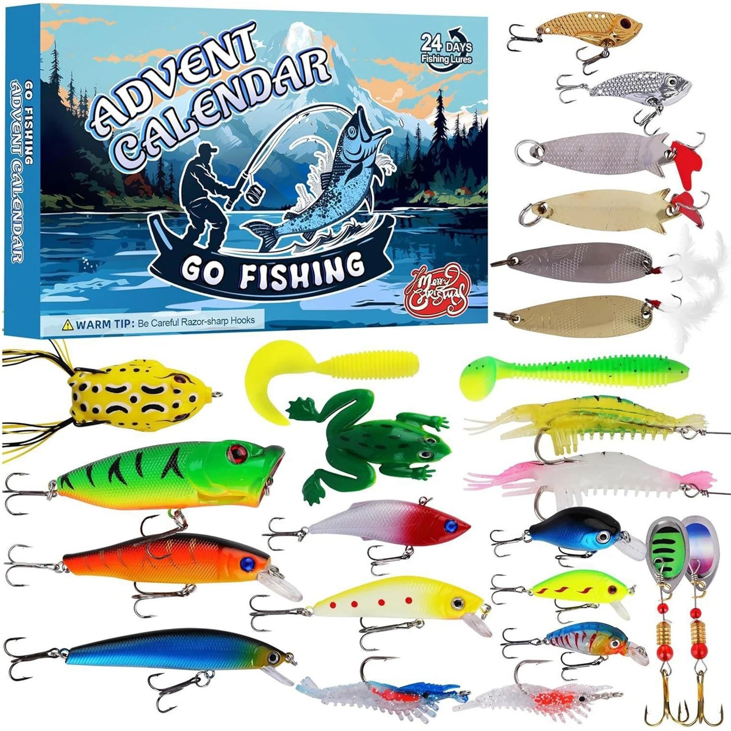 FISHING ADVENT CALENDAR |24 Days of Fishing Lures
